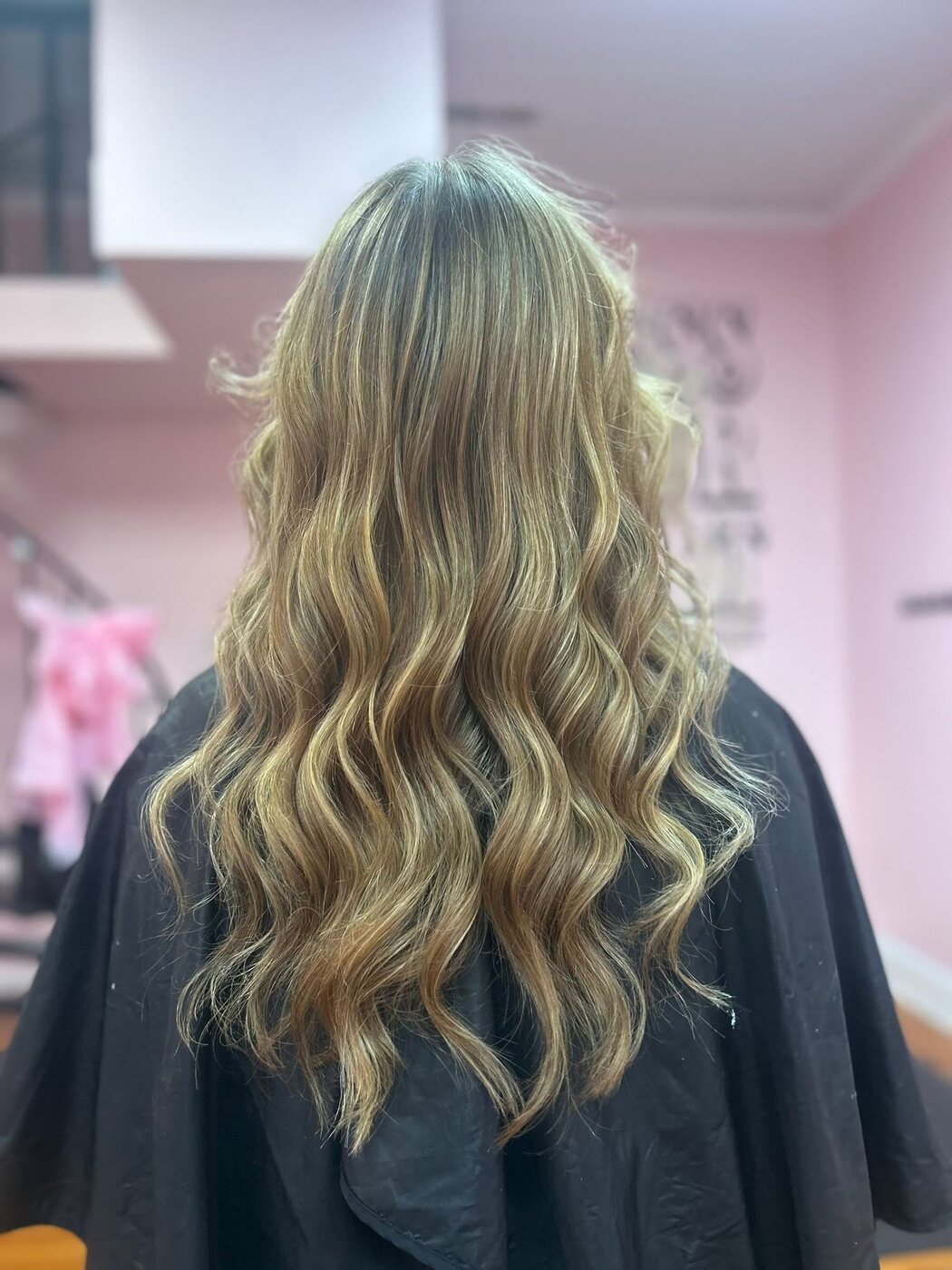 Sleek dark blowout with shine